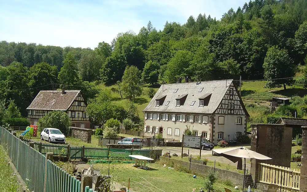 Village alsacien à colombages, type de bâti courant dans le Bas-Rhin et le Haut-Rhin
